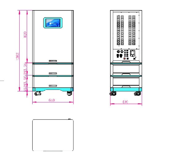 15 kW 20 kW 25 kW 30 kW Système Ess tout en un système Inverteur Batterie au lithium LiFePO4