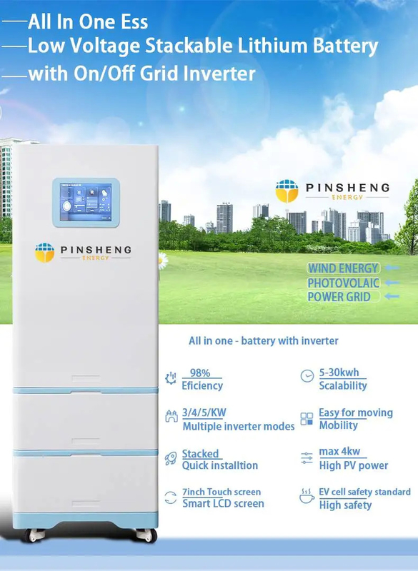 Système de stockage d'énergie solaire tout en un cabinet LiFePO4 pour la maison