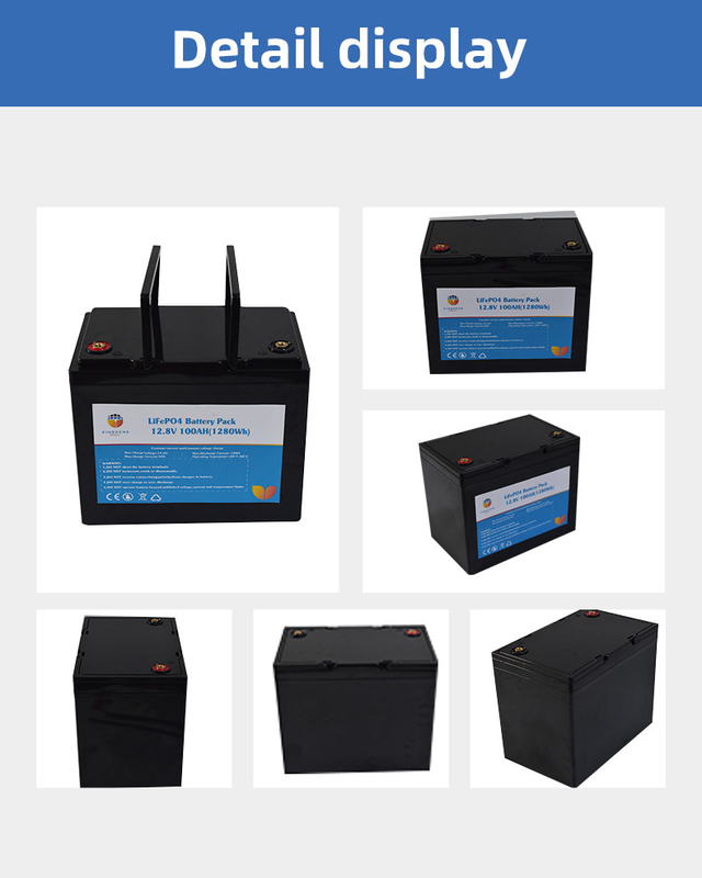Cycle profond 12V Lifepo4 Batterie 12.8v 100AH Batterie au lithium à basse température Fabricants pour l'énergie solaire