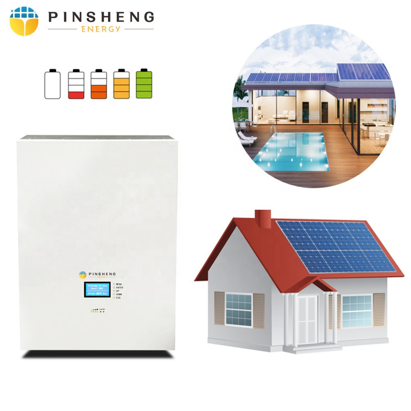 Batterie au phosphate de fer de Pinsheng 10kwh batteries murales lifepo4 48V 51.2V batterie au lithium-ion solaire 200ah