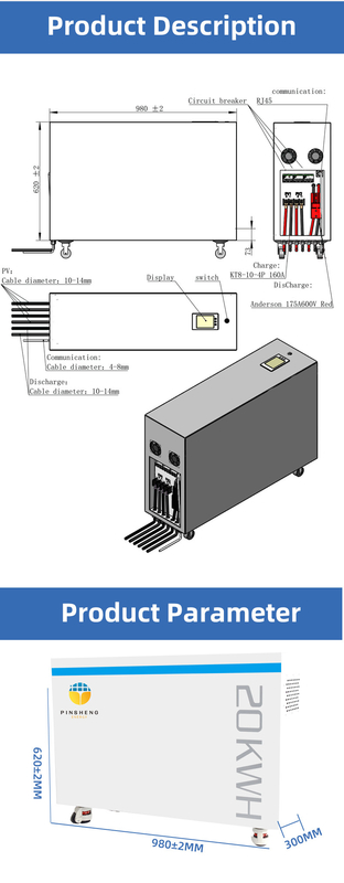 Pinsheng en gros batterie lifepo4 200ah batterie de stockage d'énergie pour la maison 10kwh 20kwh pour le solaire