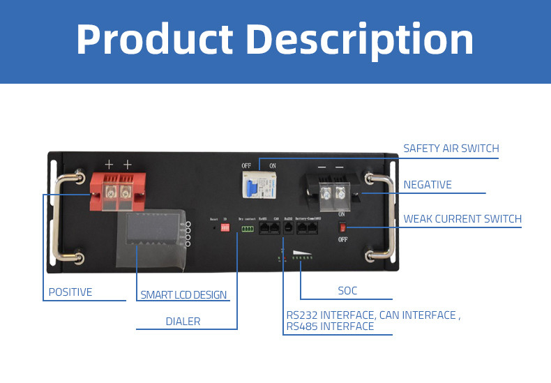 Pinsheng CE approuvé 48V 10KWH 20KWH 30KWH 40KWH batterie d'onduleur solaire 51.2V batterie de stockage d'énergie LiFePO4 empilable