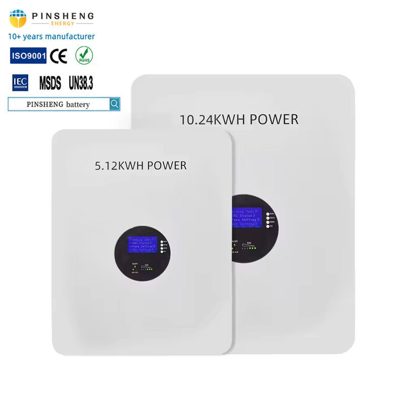 Powerwall 5kwh maison batterie au lithium stockage solaire 10kw Powerwall smart bms 51.2v 100ah Mur monté lifepo4