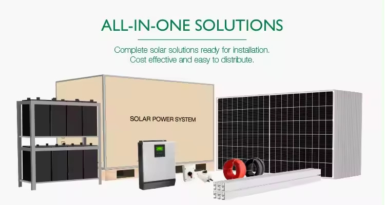 Type de maison Système complet d'énergie solaire de 60 kW, 80 kW, 100 kW et système de contrôle intelligent