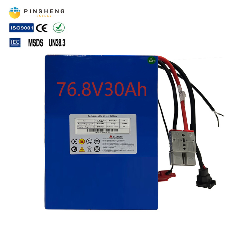 Batterie au lithium de moto électrique personnalisable de 76,8V 50Ah avec protection BMS intelligente intégrée OEM ODM