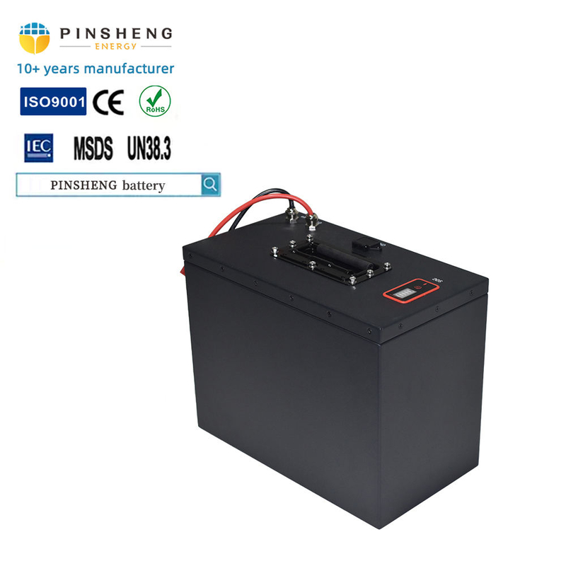 PINSHENG ENERGY Batterie au lithium-ion LiFePO4 pour système d'énergie solaire 12V 12,8V 100Ah 200Ah 300Ah Batteries solaires portables