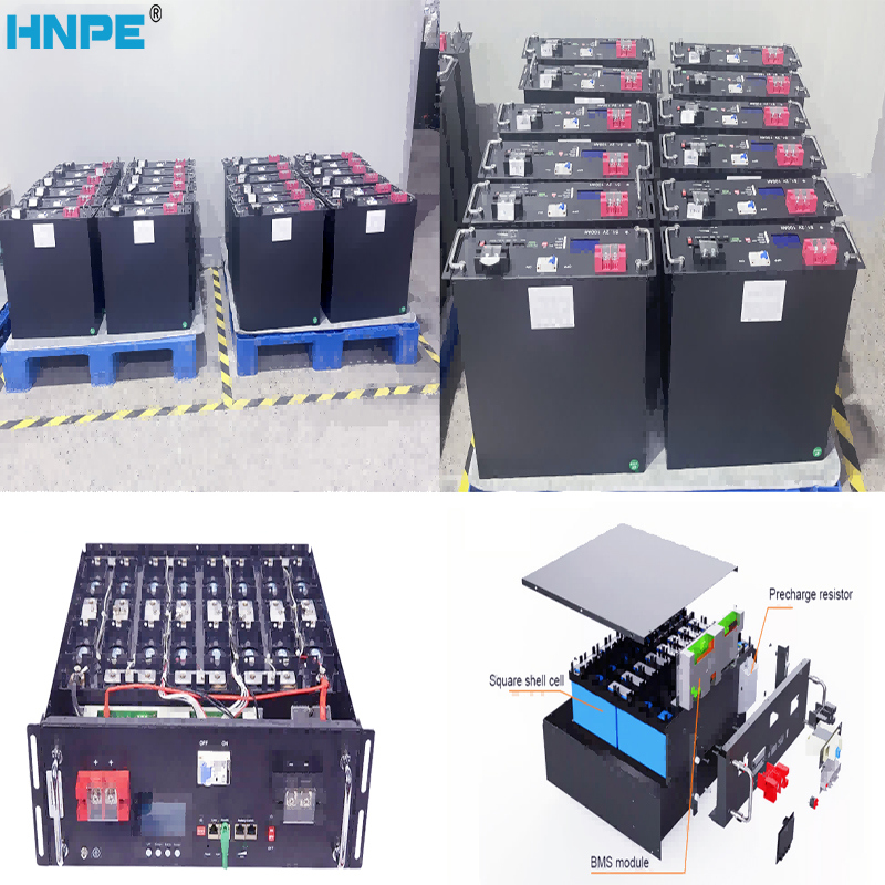 Batterie LiFePO4 48V 100Ah Système de stockage d'énergie à domicile Batterie 5KWH 15KWH 20KWH Cycle profond empilable