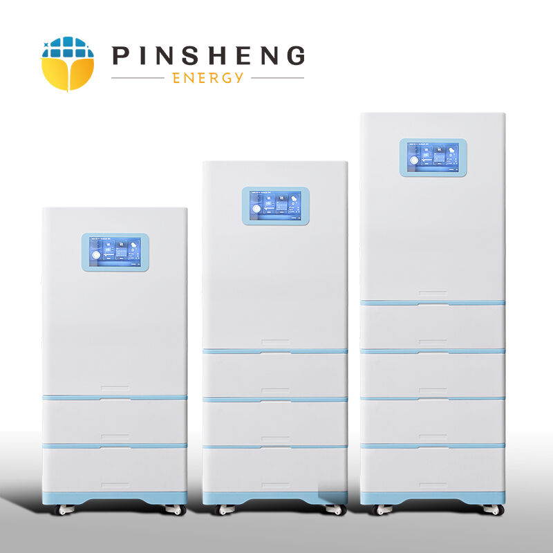PINSHENG Système d'énergie solaire hybride tout-en-un avec onduleur pour usage domestique, batterie haute tension 10 kW 20 kWh 25 kWh 30 kWh