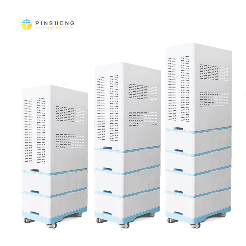 Pinsheng 48V sur le réseau / hors réseau Retour en arrière solaire 10kwh Lithium Iron Phosphate Battery avec BMS Inverteurs hybrides pour le stockage solaire