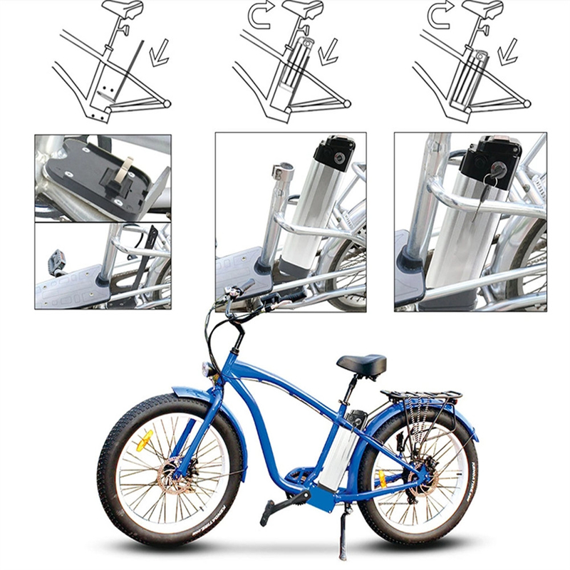 le bourdon dur de cas de 6000mah 3.7v enrichissent le lithium Ion Battery Cells Pack de puissance pour le vélo d'E