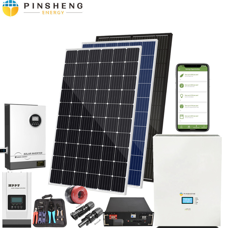 ON GRID OFF GRID Système d'énergie solaire 3KW 5KW 10KW 15KW pour l'énergie solaire domestique
