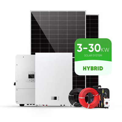 Mise en place hors réseau pour l'utilisation domestique et commerciale d'un ensemble complet de système d'énergie solaire 50 kW 60 kW 70 kW